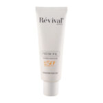 فلوئید ضد آفتاب بی رنگ رویوال با SPF50 مناسب پوست چرب حجم 50 میلی لیتر