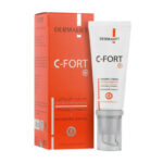 کرم صورت درمالیفت مدل C-Fort حاوی ویتامین C پوست چرب حجم 40 میلی لیتر